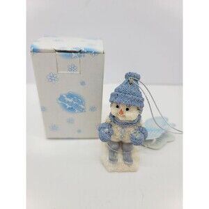 Vintage 1999 Snow Buddies The Skier Snowman Christmas Ornament 94216